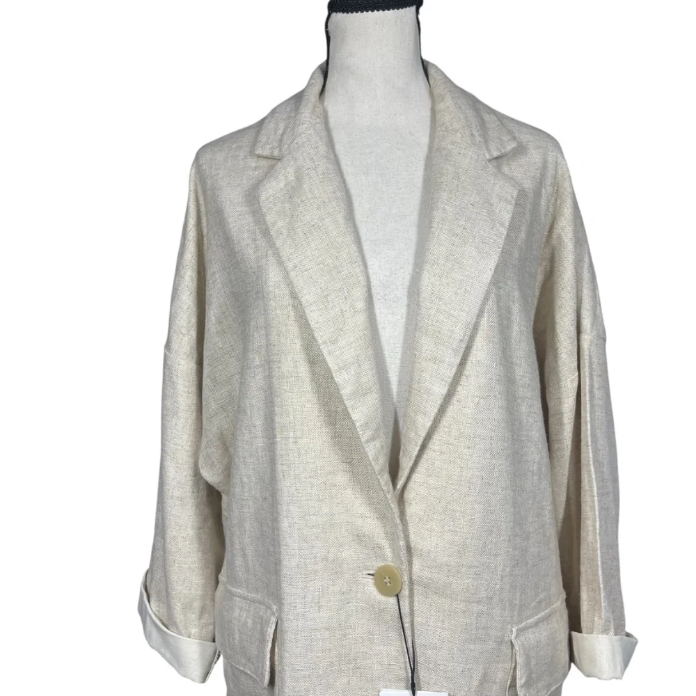 Zara Linen Coat - Picture 4 of 5